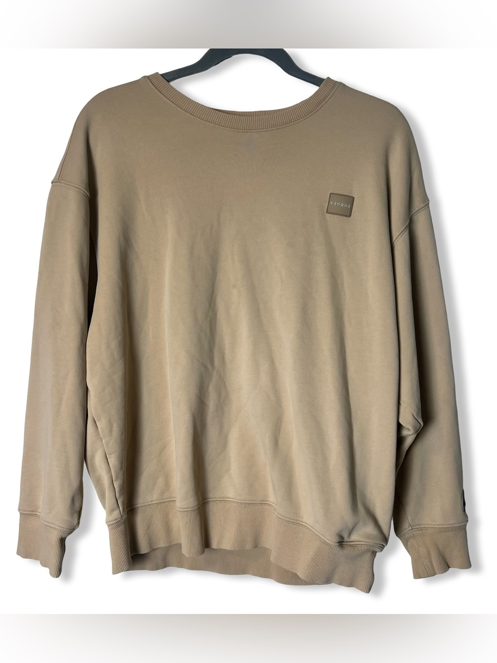 Venque x Takahashi Amoo Tan Smiley Face Crewneck Sweatshirt Sz S